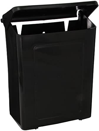 Sanitary Napkin Receptacle Poly Black 4/Case